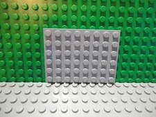 Lego 1 Classic Light Gray 6x8 base plate