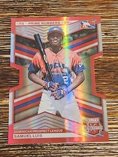 2023 Elite Extra Edition Samuel Luis Prime Numbers RED Die-Cut /200 - DPL