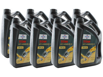 Fuchs 40 Liter TITAN GT1 LONGLIFE IV SAE 0W-20 Engine Oil (8 x 5 L)