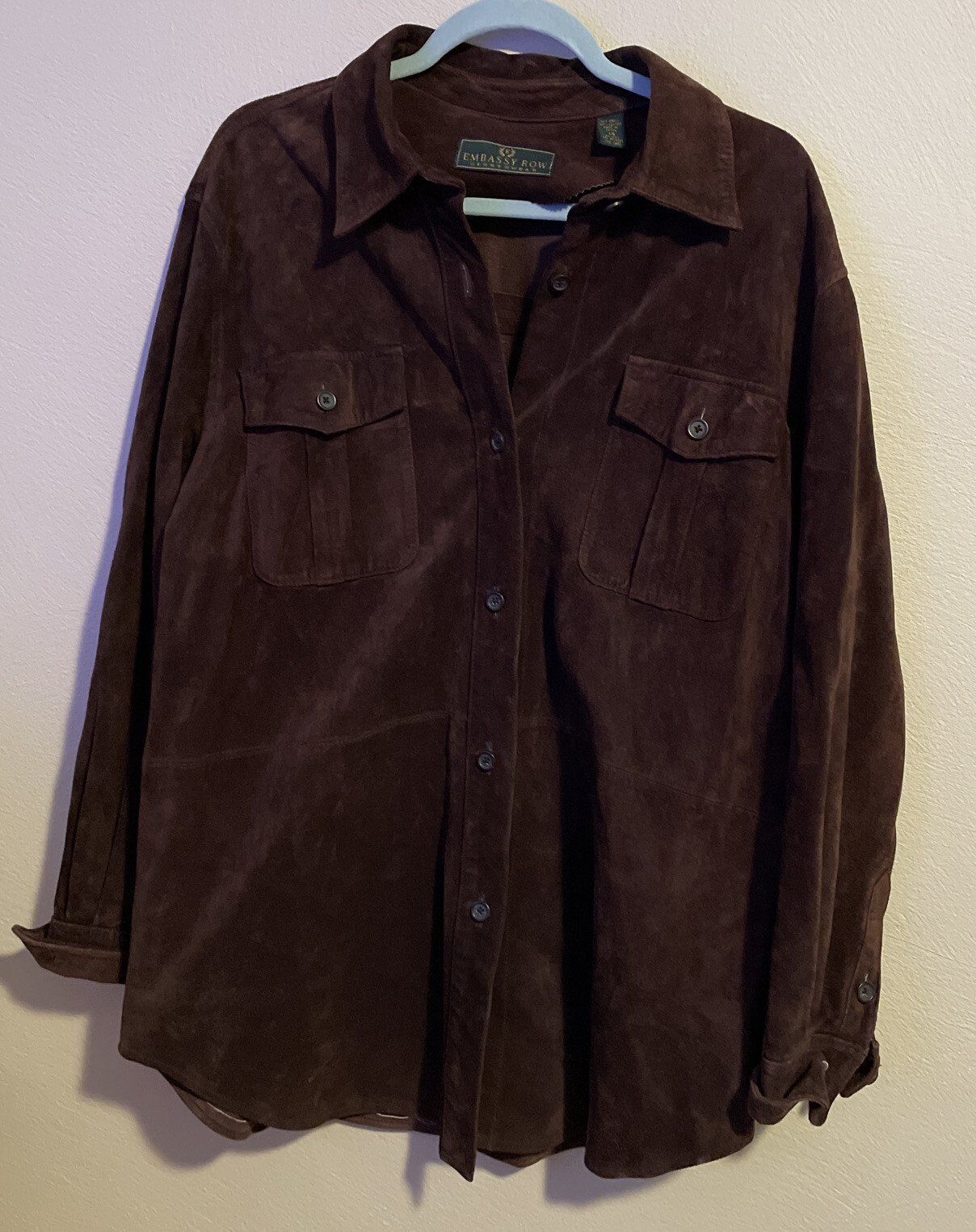 FILA Camicia embassy row sportswear bron pelle giacca leggera taglia 14