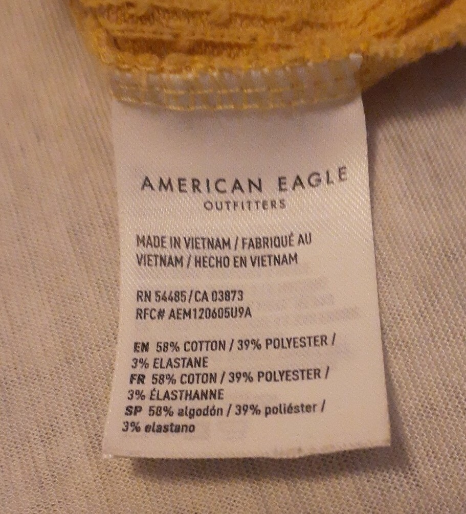 American Eagle Medium Asymmetrical Button Henley … - image 3