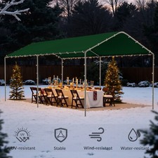 Outdoor Carport 10x20ft Heavy Duty Car Tent Portable Garage For Car Party