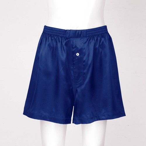 Men Shorts Silk Satin Boxer Pajamas Shorts Sleepwear Underwear Sleep Shorts - Picture 44 of 94