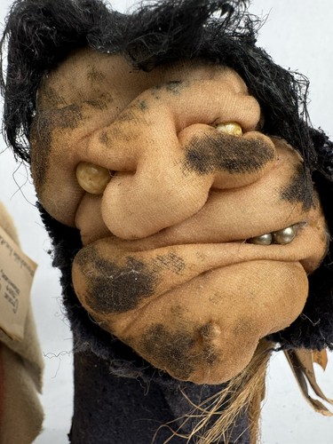 Vtg Crone Gypsy Romani Witch Figurine Doll Halloween Decor Pantyhose Potato Head - Picture 10 of 16