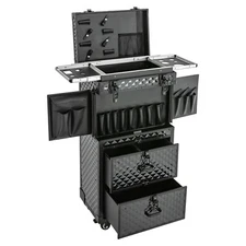 Beauty Nail Salon Hairdresser Trolley Case Professional Cosmetic Organizer Box