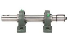 Bausatz Set Lager + Welle für Drillkegel und Keilriemenscheibe NEU UCP207 / ZK2U