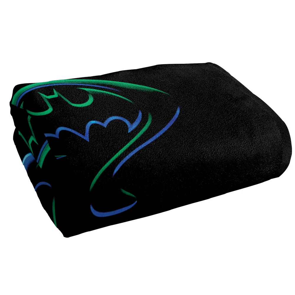 Batman Beach Towel 30"x60" Forever Logo Bat Symbol Microfiber Official