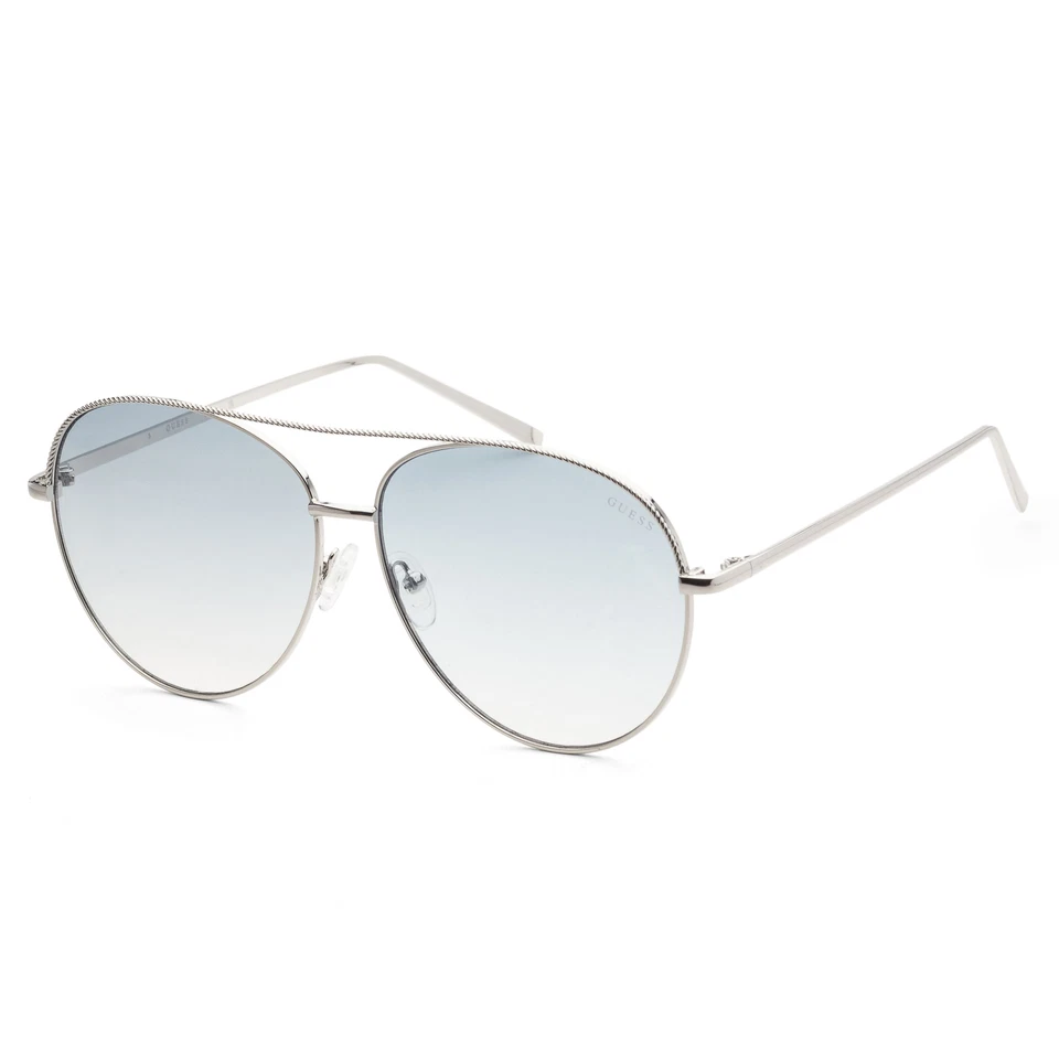 Gafas de sol Guess para mujer 63 mm brillantes claras de níquel GF0391-10W