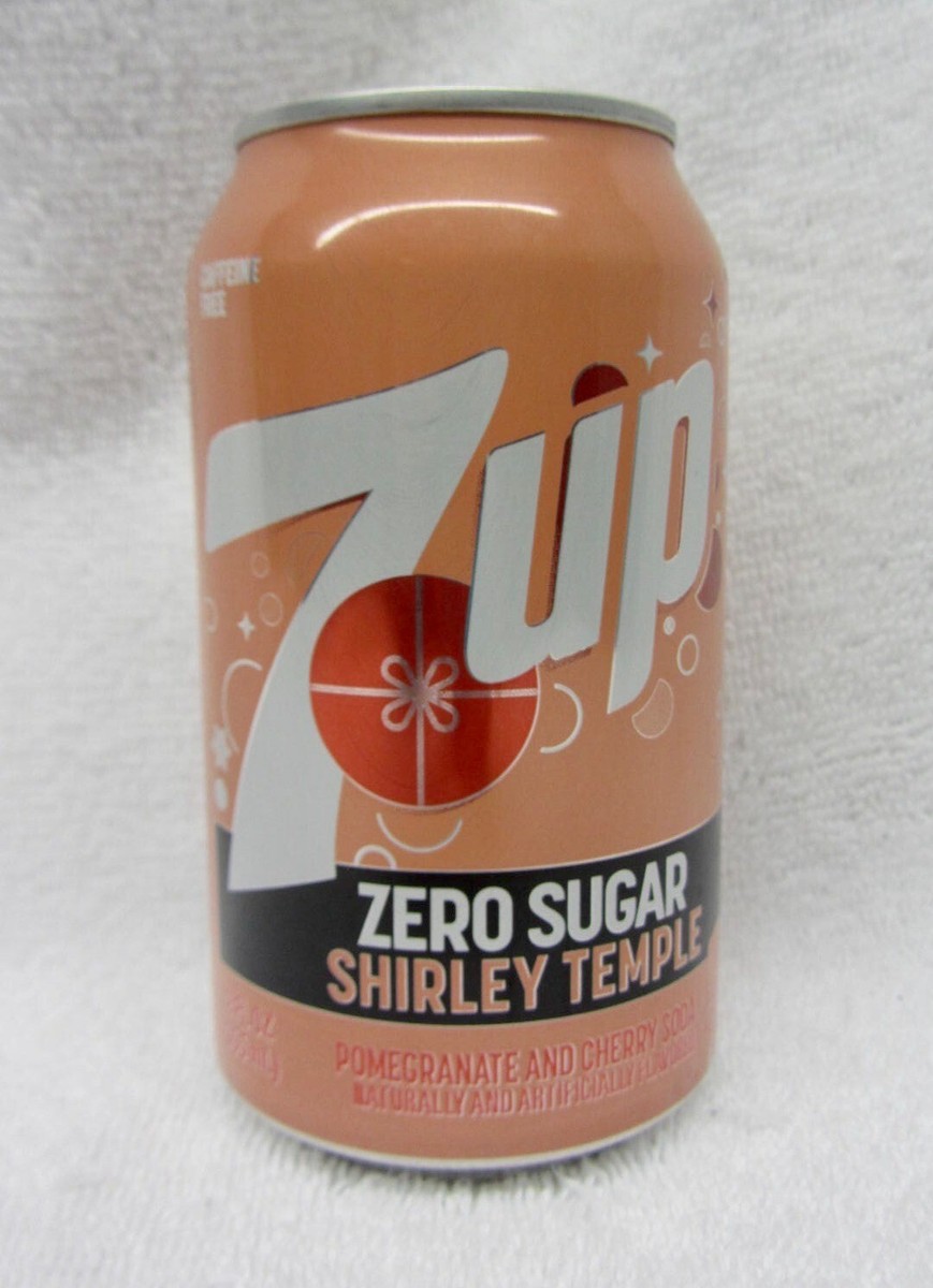 7UP Shirley Temple Soda Zero Sugar - Pomegranate & Cherry