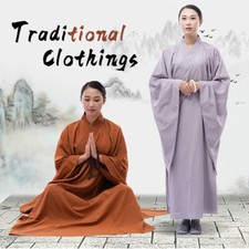Meditation Zen Shaolin Hanfu Chinese Robe Traditional Clothings Man/Women Cloth