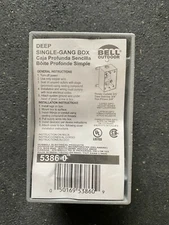 BELL 5386-0 Weatherproof Box,3/4 in Hub, 3 Inlet