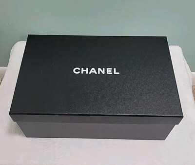 CHANEL 13.25” x 8” x 5” Authentic EMPTY Black Shoe Box CHANEL 13.25” x 8” x 5” Authentic EMPTY Black Shoe Box