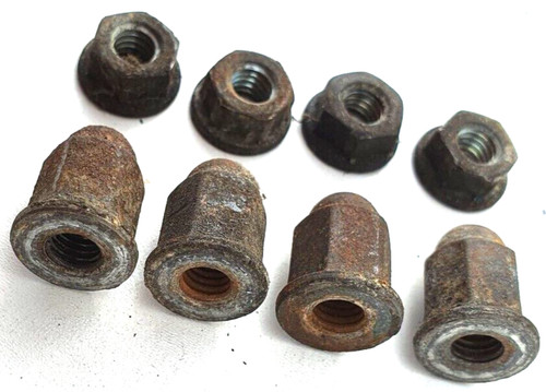 Honda VF750 SABRE Auspuffkopfzeilen Krümmermutter Satz 1984 VF 750 V45