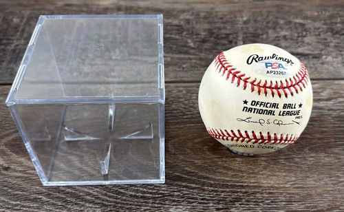 Warren Spahn Signed Official Rawlings NL Baseball Autograph HOF 73 363 W PSA - Picture 7 of 7