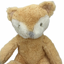 Soft Fox Plush Woodland Forest Embroidered Eye Silver One Stuffed Animal