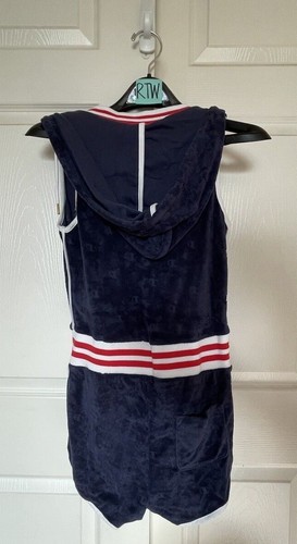 Champion marineblau/weiß/rot Frottee Strampler Kapuzenpullover Damen Größe XS - Bild 2 von 4