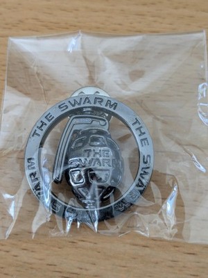 Thorpe Park Th Swarm Spinning Middle Pin Badge NEW