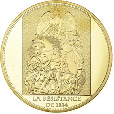 [#1028308] France, Medal, Arc de Triomphe, La Résistance de 1814, 2013, Copper G