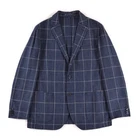 L.B.M. 1911 Blue Check Cotton Sport Coat Blazer Jacket Men's EUR 50s / US ~ 40