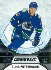 2021-22 Upper Deck Credentials - Elias Pettersson #10