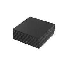 8 Pieces Black Neoprene Foam Anti Vibration Pads, Rubber Padding with Adhesive B