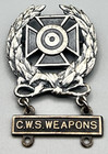 WWII Sterling Army C.W.S. Chemical Warfare Service Weapons Expert Badge RARE — photo 1