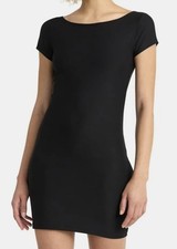 No Boundaries Junior's Black Short Sleeve Lightweight Bodycon Dress NWT M (8-10)