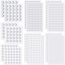 2032 Pieces Self Adhesive Face Gems Stick on, Hair Gems Rhinestones Stickers