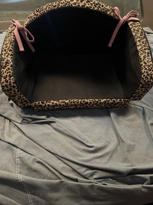 Dog Couch, Small Dog/Cat Bed by Wilson Leather - leopard print - CUTE