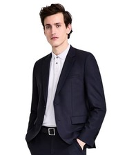 Hugo Boss Mens Modern Fit Suit Jacket 42 Long Navy Blue 5054655440500 Wool