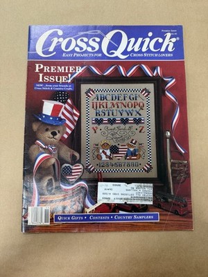 Cross Quick Magazine Premier Issue Cross Stitch Crafts Samplers Patterns