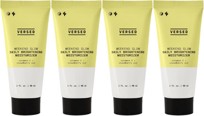 Versed Weekend Glow Daily Brightening Moisturizer 4 Pack Face Cream