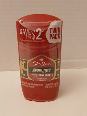 TWO Old Spice Swagger Deodorant 2.6 Oz Each Exp: 2028
