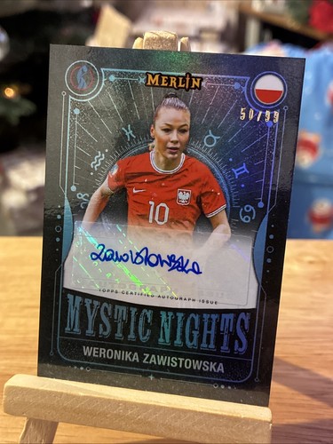 Weronika Zawistowska /99 Mystic Nights Autograph- 2025 Topps Merlin UEFA Womenâs