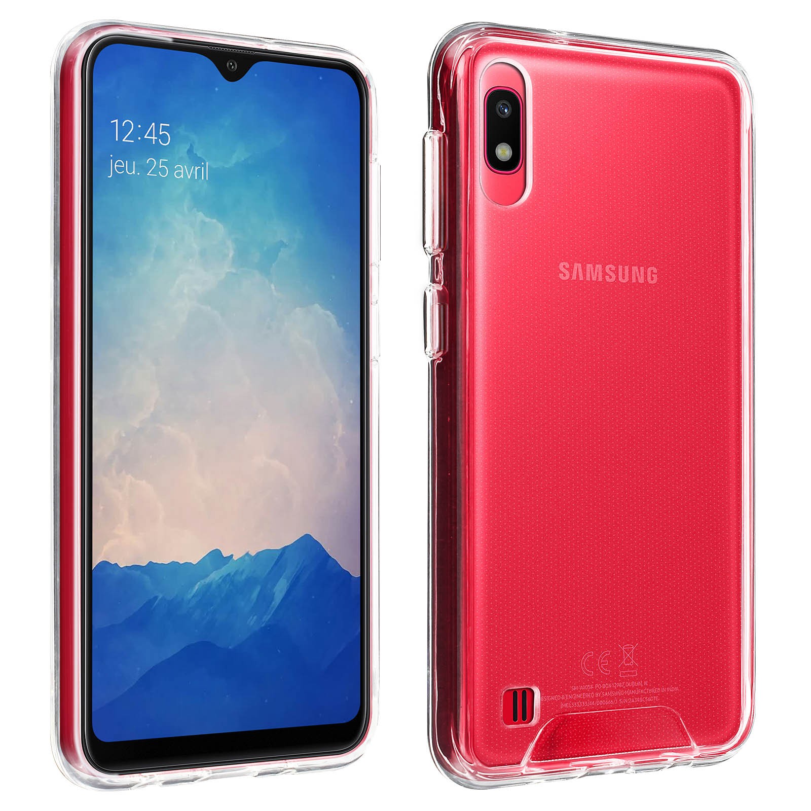 Coque Galaxy A10 hybride anti-jaunissement Crystal Series antichoc