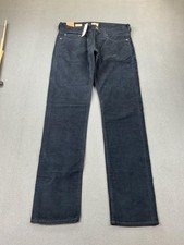 J Crew 484 Pants Mens 30x32 Navy Stretch Corduroy Slim Tapered Casual Jeans