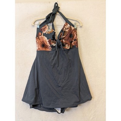 plus size halter swim dress Cocoship Swimdress Women's 20 Gray Floral Neck Retro Swimsuit CVR Report 2026