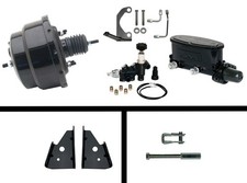 Gm 8 Dual Black Power Brake Booster 1 18 Bore Wilwood Master Cylinder Valve