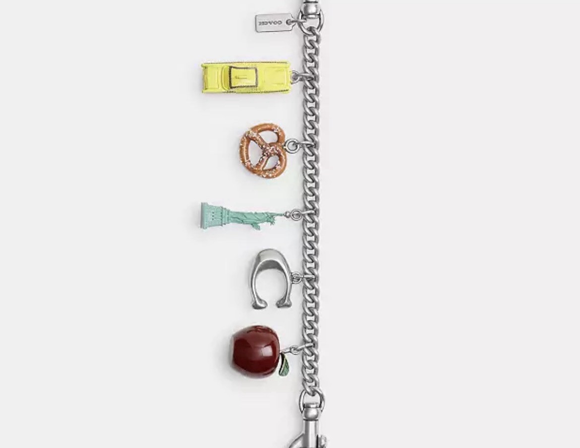 Coach Outlet New York motif chain bag charm CCX50 LHL38 Silver/Multi