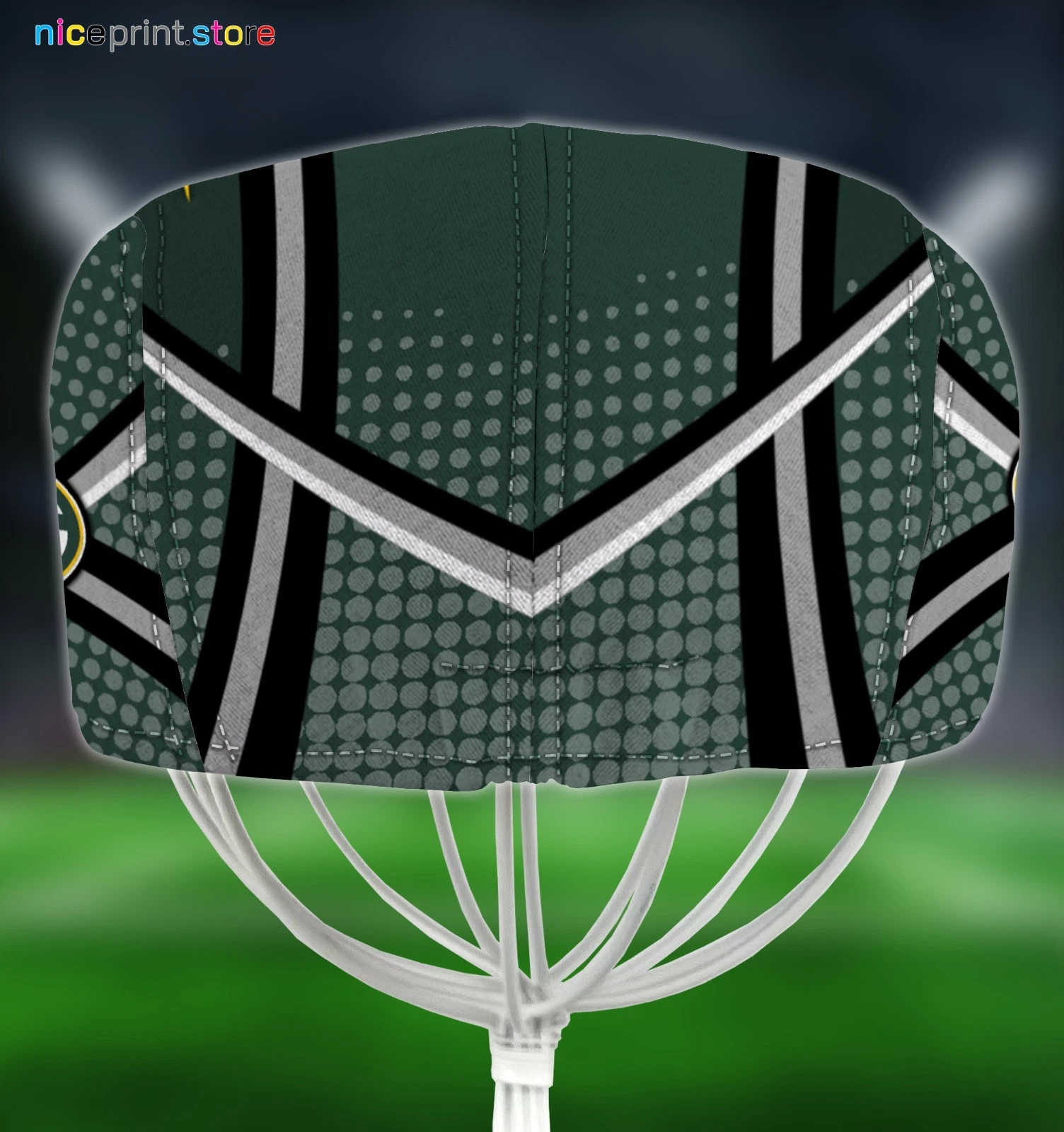 Green*Bay Team Packer*s  Jeff Cap Newsboy Cap Flat Golf Driving Hat for Men