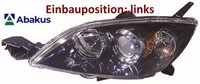 Abakus 216-1149L-LD-EM Hauptscheinwerfer Links Scheinwerfer FüR Mazda