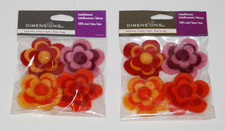 New Dimensions 2X 100 Wool Multicolor 4pc Needle Felting Flower Notions