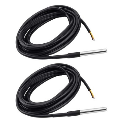 Aideepen 2 Stuck Temperatursensor  Kabel digital Edelstahl Arduino Raspberry Pi
