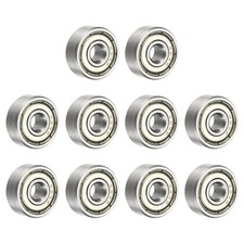 10 Pcs 624ZZ Deep Groove Ball Bearings, 4x13x5mm Double Shield Bearing