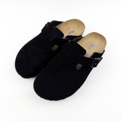Birkenstock Boston Soft Footbed Black Suede Clogs EU 43 US Men 10 Women 12 Men main image 4