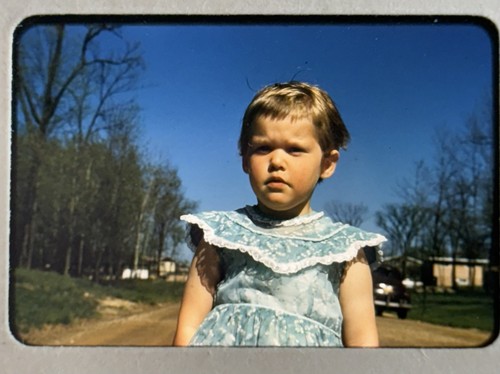 3 Slides 35mm Cute Little Girl Posing Fashion Dimples 1959 Kodakrome Vintage - Picture 2 of 5