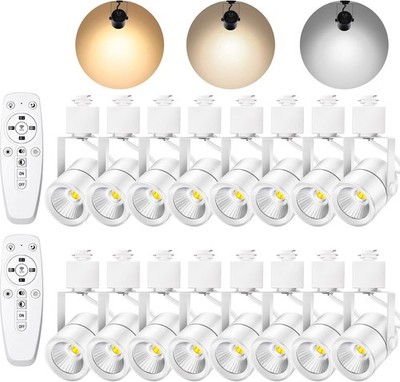 White Rail LED Track Heads 16 Pack 1000LM 24°