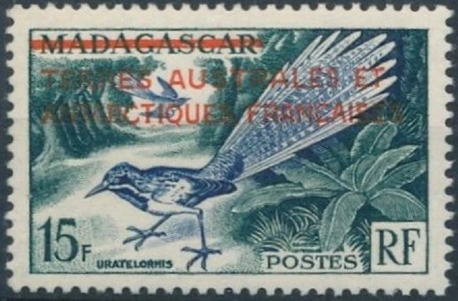 TAAF FSAT Antarctique Sud Pol 1 ** MNH Brachyptérolle à longue queue oiseau - Photo 1/1