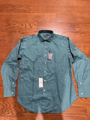 Polo Ralph Lauren Philip Sport L Green Check Shirt NWT