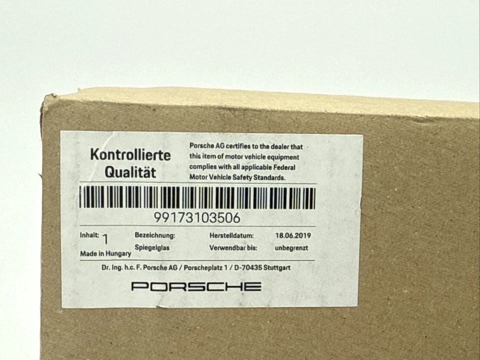 Espejo retrovisor izquierdo Porsche 911 Cayman Boxter 991 981 (LH) *sin calor ni atenuación* Foto 3 de 4